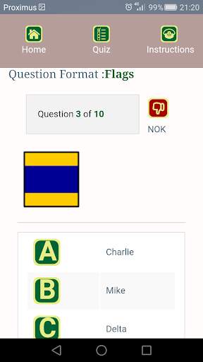 ICS flag trainer скриншот 6