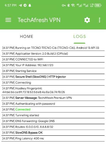 TechAfresh VPN screenshot 6