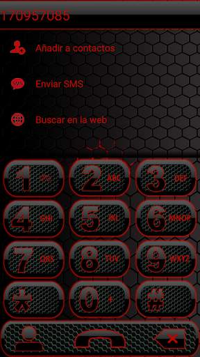 THEME DARK SPACE RED EXDIALER screenshot 4