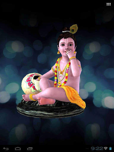 3D Little Krishna Live Wallpaper screenshot 9