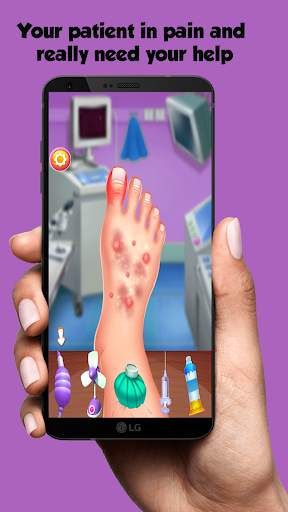 Little Doctor Game 2 (Foot care) screenshot 6