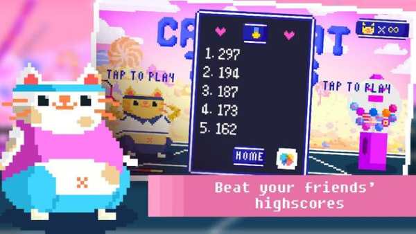 Candy Cat Tennis – 8-bit bash screenshot 5
