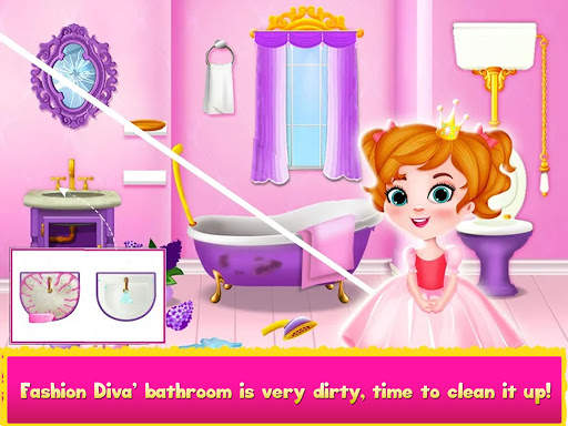 Cleaning games Kids - Clean Decor Mansion & Castle screenshot 12