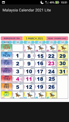 Malaysia Calendar 2021 Lite screenshot 4