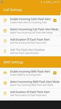 Flashlight Alerts on Call, SMS screenshot 5