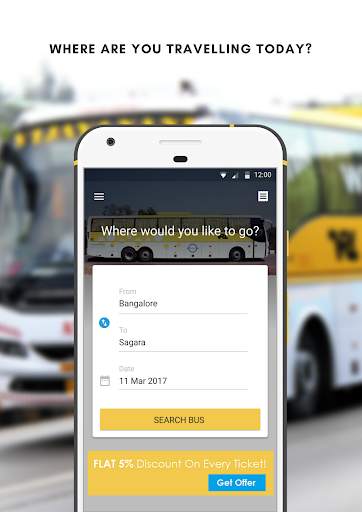 VRL Travels Bus Ticket Booking screenshot 1