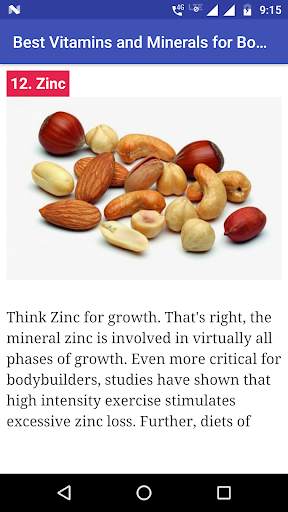 Best Vitamins and Minerals for Body Builders screenshot 5