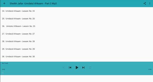 Sheikh Jafar  Adam - Umdatul Ahkaam Part (2) Mp3 screenshot 3