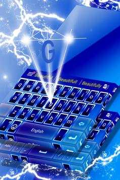Neon Blue Keyboard Theme screenshot 4