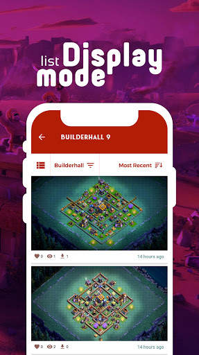 Clash base layouts with link скриншот 5