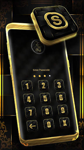 Gold Black Launcher Theme screenshot 5
