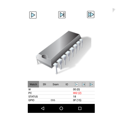 PICmicro simulator and assembler icon