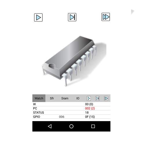 PICmicro simulator and assembler 5.3