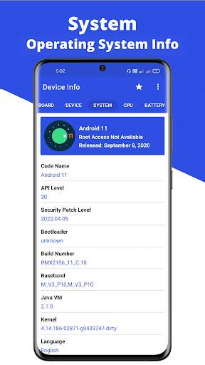 Device Info : System, CPU Info screenshot 3