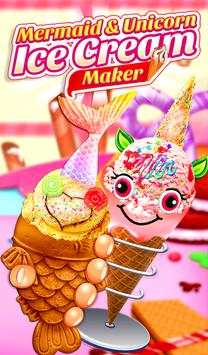 Unicorn Ice Cream Chef: Mermaid Cream Cone Game screenshot 6