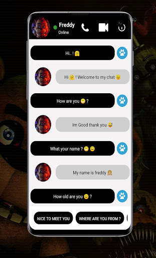 Call with Freddy - Prank fake call Simulator screenshot 1