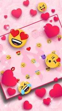 Pink Love Valentine Keyboard Theme screenshot 3