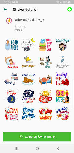 Good Morning and Good Night Stickers for WhatsApp‏ screenshot 4