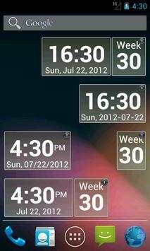 Blazing Skies Clock Widget скриншот 1