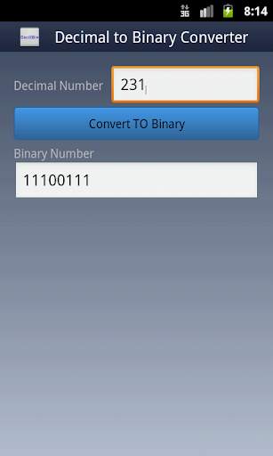 Decimal To Binary Converter скриншот 5