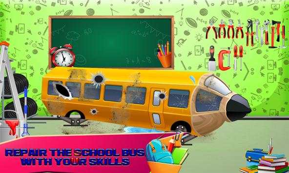 School Bus Cleanup & Repair: Cleaning Games screenshot 6