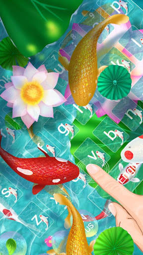Green Lotus Fish Keyboard screenshot 3