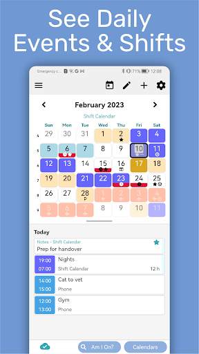 My Shift Planner - Calendar screenshot 4