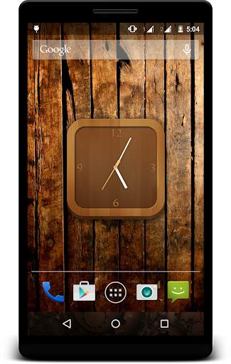 Wooden Clock Live Wallpaper screenshot 2