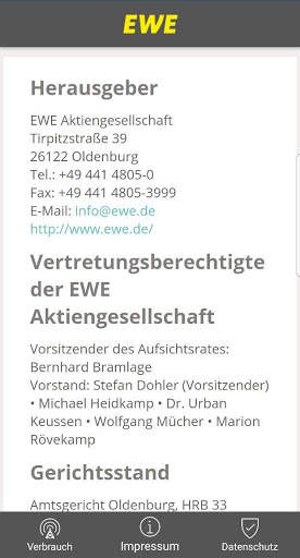 EWE Mobildaten screenshot 2