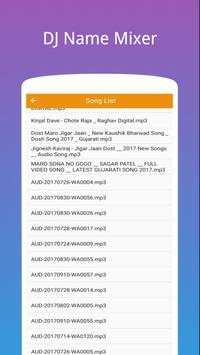 DJ Song Mixer:DJ Name Mixer With Music Player screenshot 1