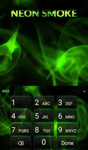 Neon Smoke Animated Keyboard   Live Wallpaper screenshot 5