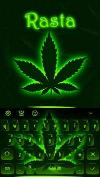 Weed Rasta Keyboard Theme screenshot 4