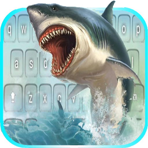 Crazy shark keyboard icon