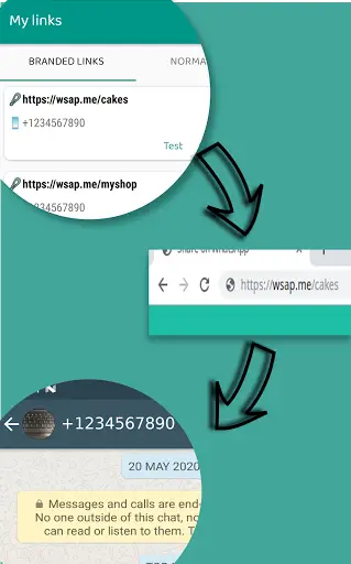 Message to unsaved number & WA link generator screenshot 6