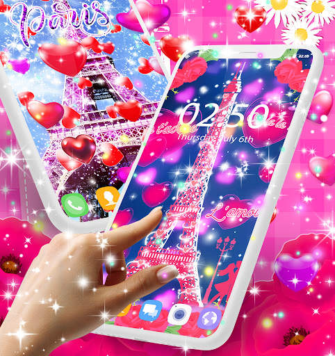 Paris love live wallpaper screenshot 3