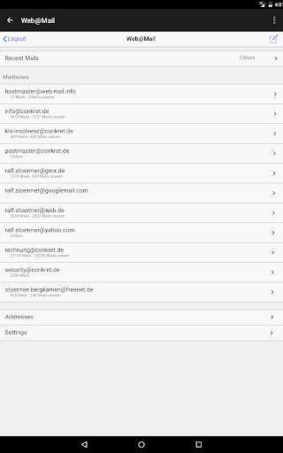 Web@Mail - Cloud based Mail ! screenshot 18