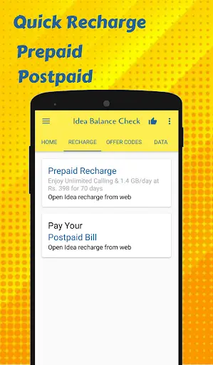 App for Idea Recharge & Idea balance check screenshot 2