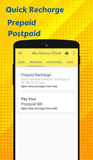 App for Idea Recharge & Idea balance check screenshot 2