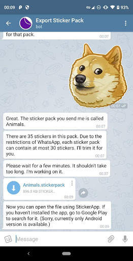 StickerApp: Telegram & LINE stickers in WhatsApp screenshot 2
