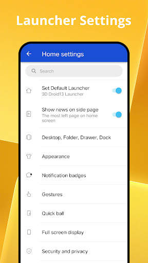 3D Droid13 Launcher screenshot 8