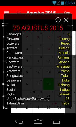Kalender Bali screenshot 1