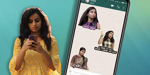 Sivaangi tamil WAStickerapps screenshot 4