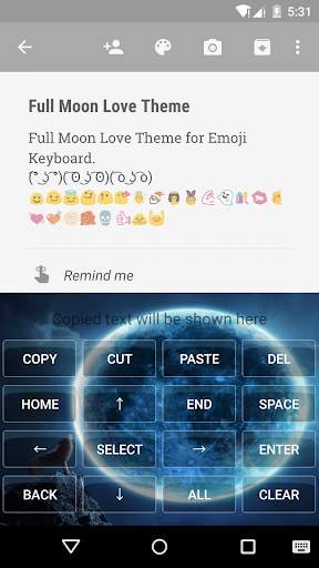 Full Moon Love Emoji Keyboard screenshot 3