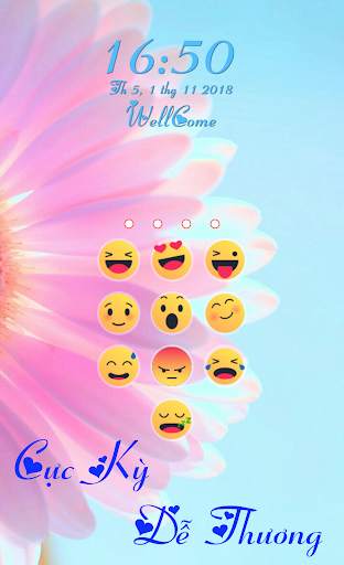 Màn hình khóa Emoji screenshot 1