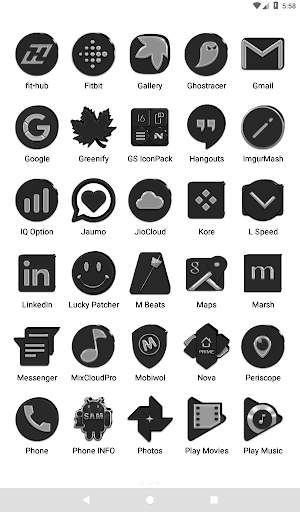 Grayscale Icon Pack screenshot 11