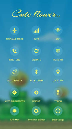Cute Sunflower APUS Launcher theme screenshot 3