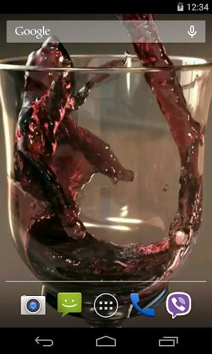 Glass of Wine Video LWP screenshot 3