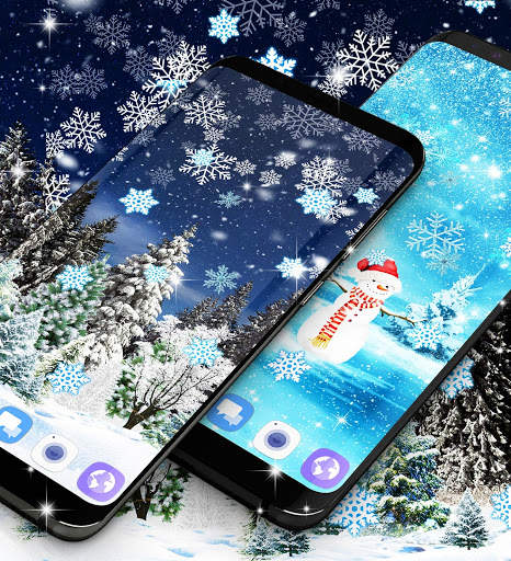 Snow winter live wallpaper screenshot 3