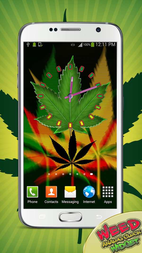 Weed Analog Clock Widget screenshot 6