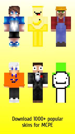 Youtubers skins for Minecraft screenshot 1